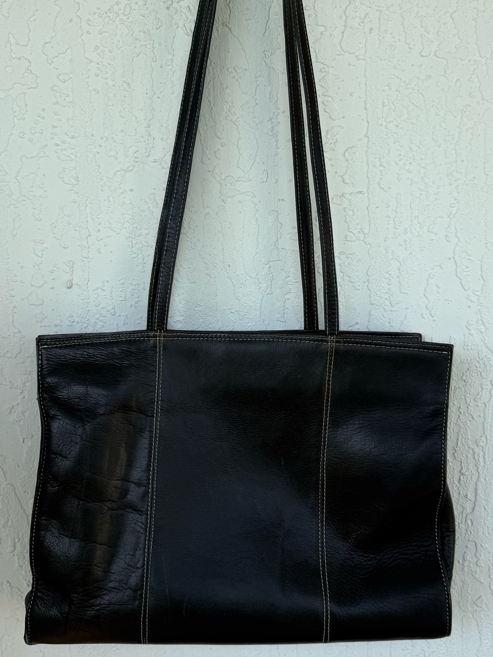 Latico Urban Tote Black Leather Tote Bag